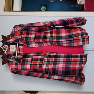 Flannel shirt with sleeveless tank top size L - 2 pieces